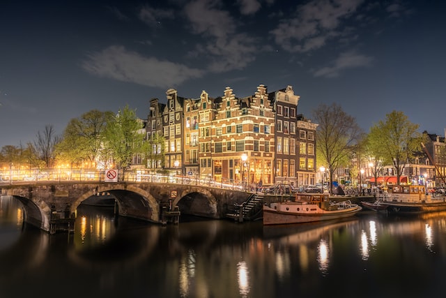 amsterdam in the night