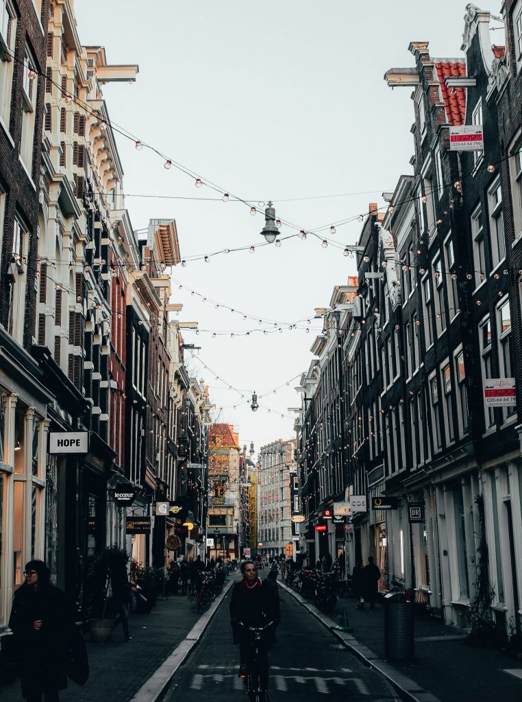 street of amsterdam city